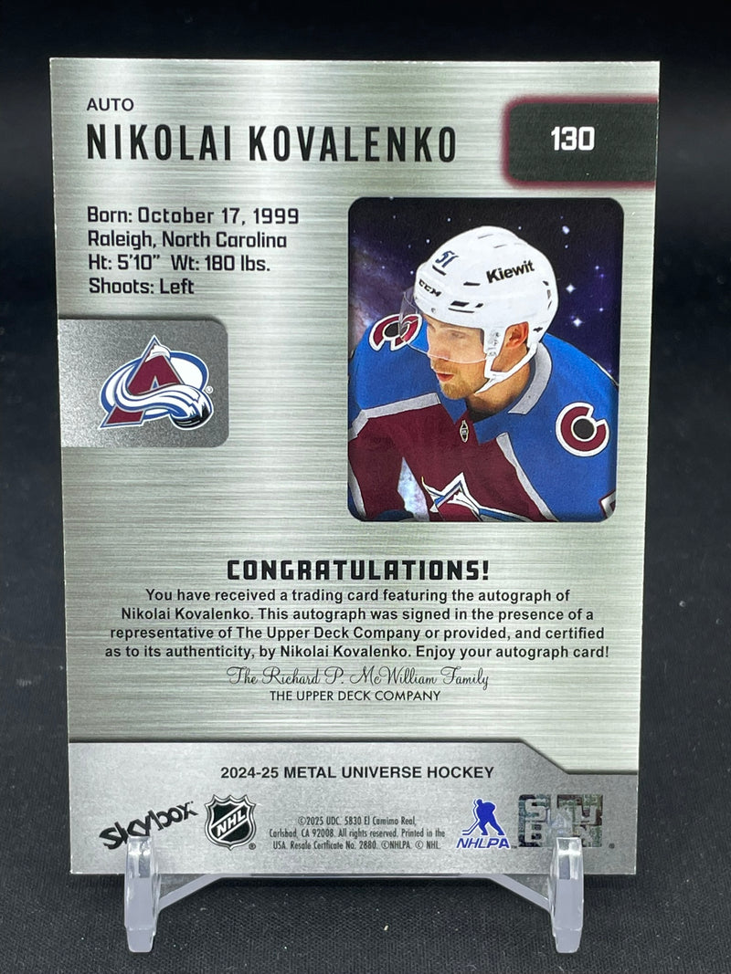 2024 UPPER DECK METAL UNIVERSE SKYBOX - N. KOVALENKO -