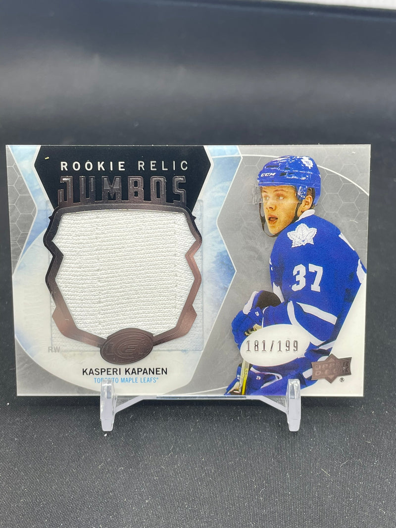 2016 UPPER DECK ICE - ROOKIE RELIC JUMBOS - K. KAPANEN - #RRJ-KK - #'D/199 - RELIC - RC