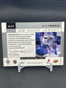 2009 UPPER DECK SERIES ONE - UD GAME JERSEY - V. TOSKALA -