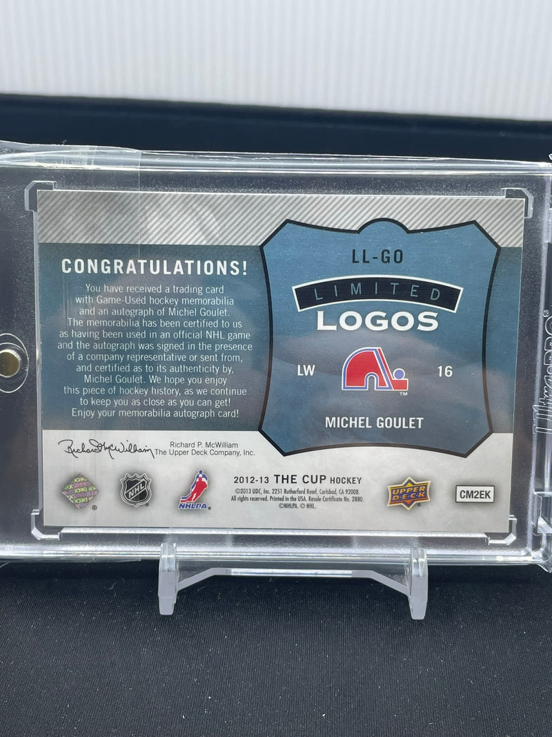 2012 UPPER DECK THE CUP - LIMITED LOGOS - M. GOULET - #LL-GO - #'D/50 - RELIC - AUTOGRAPH