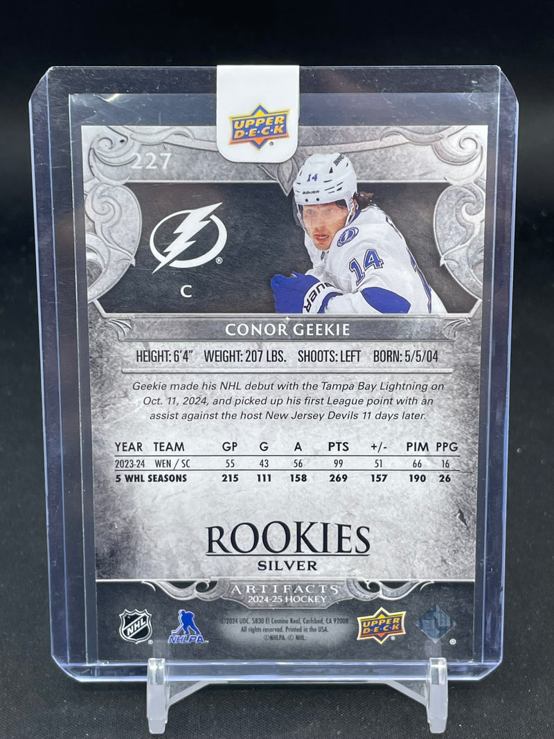 2024 UPPER DECK ARTIFACTS - SILVER - ROOKIES - C. GEEKIE - #227 - #'D/999 - RC