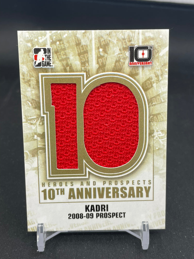 2013 IN THE GAME HEROES AND PROSPECTS - 10TH ANNIVERSARY - N. KADRI - #AP-66 - #'D/70 - RELIC