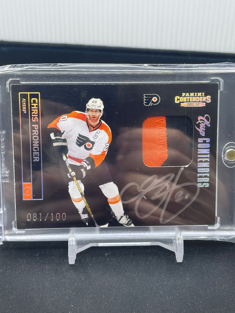 2011 PANINI CONTENDERS - CUP CONTENDERS - C. PRONGER - #124 - #'D/100 - RELIC - AUTOGRAPH