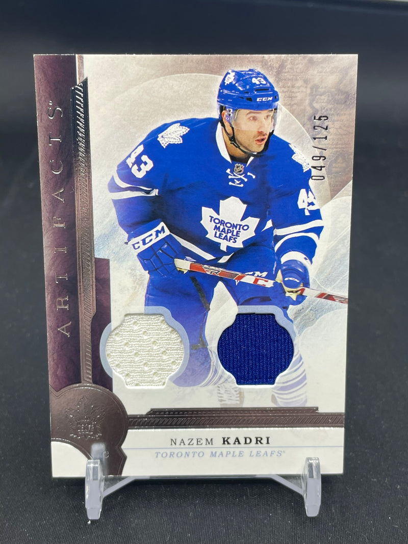 2016 UPPER DECK ARTIFACTS - N. KADRI - #18 - #'D/125 - DUAL RELIC