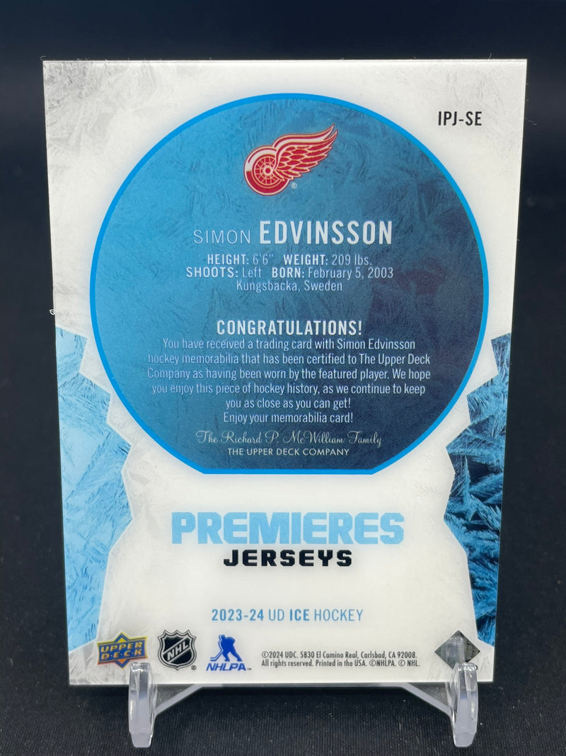 2023 UPPER DECK ICE - ICE PREMIERES JERSEYS - S. EDVINSSON -