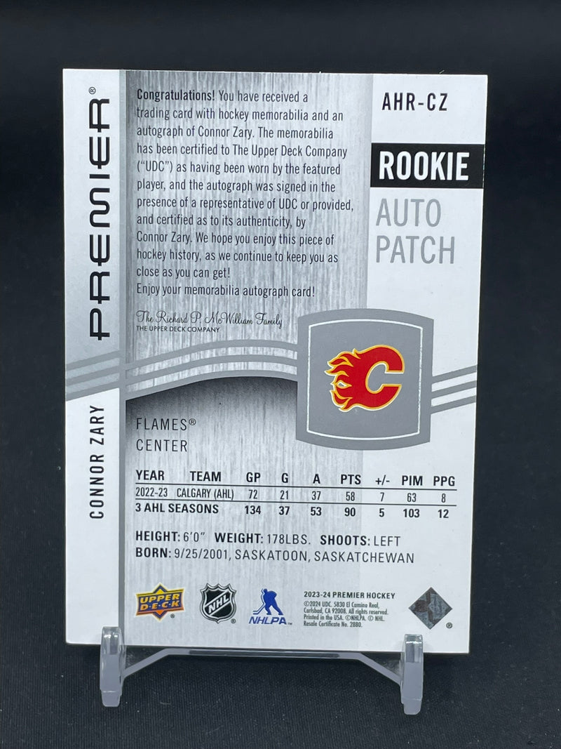 2023 UPPER DECK PREMIER - ROOKIE AUTO PATCH - C. ZARY - #AHR-CZ - #'D/99 - RELIC - AUTOGRAPH - RC