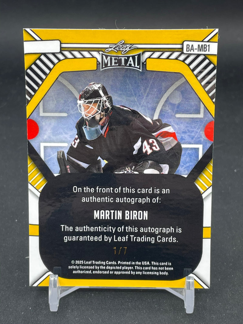 2025 LEAF METAL - M. BIRON - #BA-MB1 - #'D/7 - AUTOGRAPH
