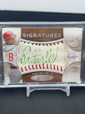 2009 UPPER DECK SWEET SPOT CLASSIC - SIGNATURES - C. FISK - #SS-CF - AUTOGRAPH