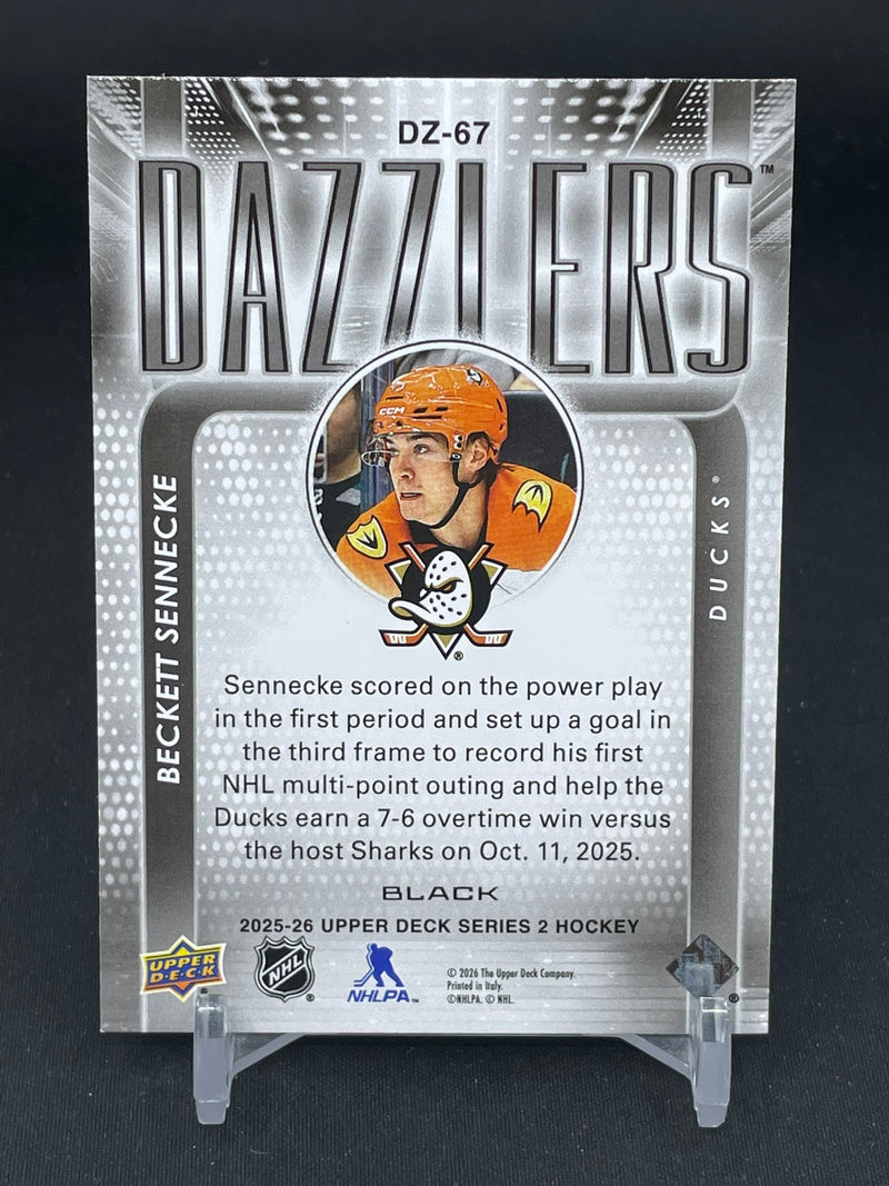 2025 UPPER DECK SERIES TWO - BLACK DAZZLERS - B. SENNECKE -