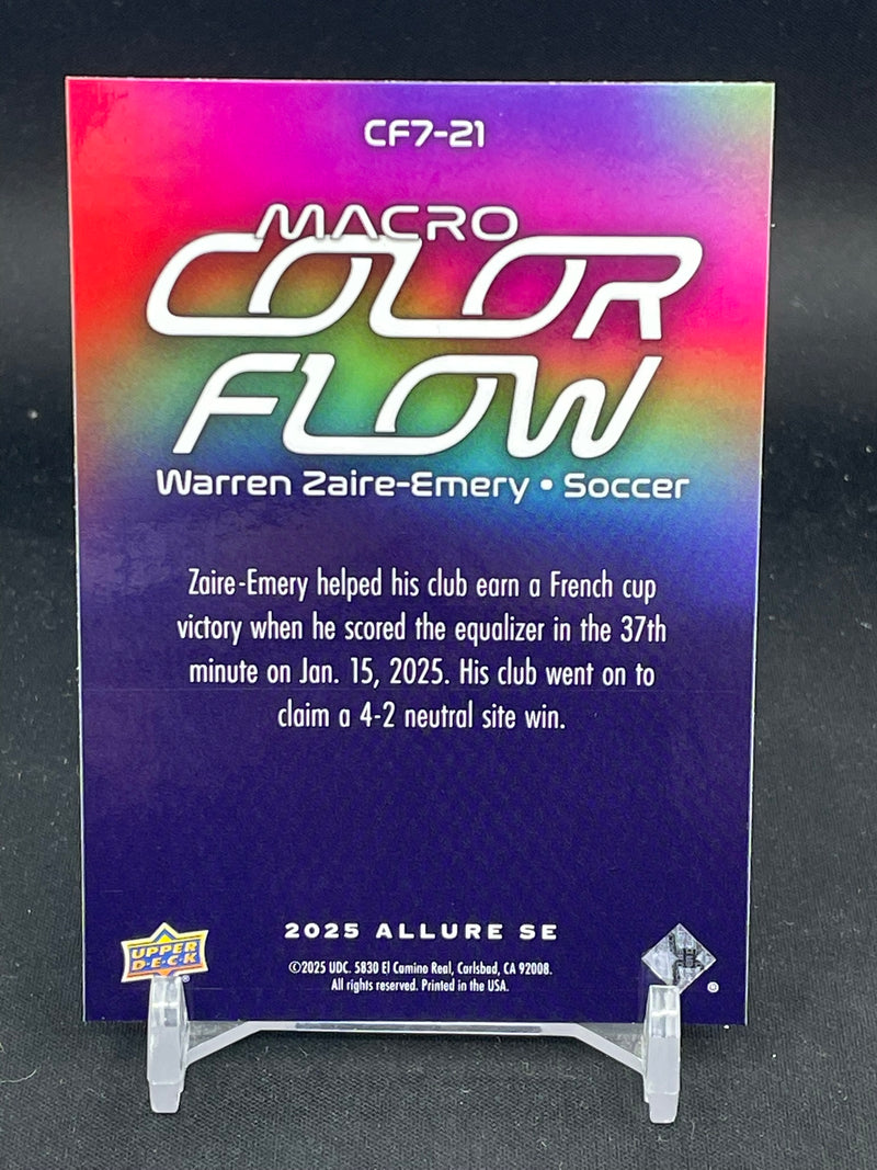 2025 UPPER DECK ALLURE SE - MACRO COLOR FLOW - W. ZAIRE-EMERY -