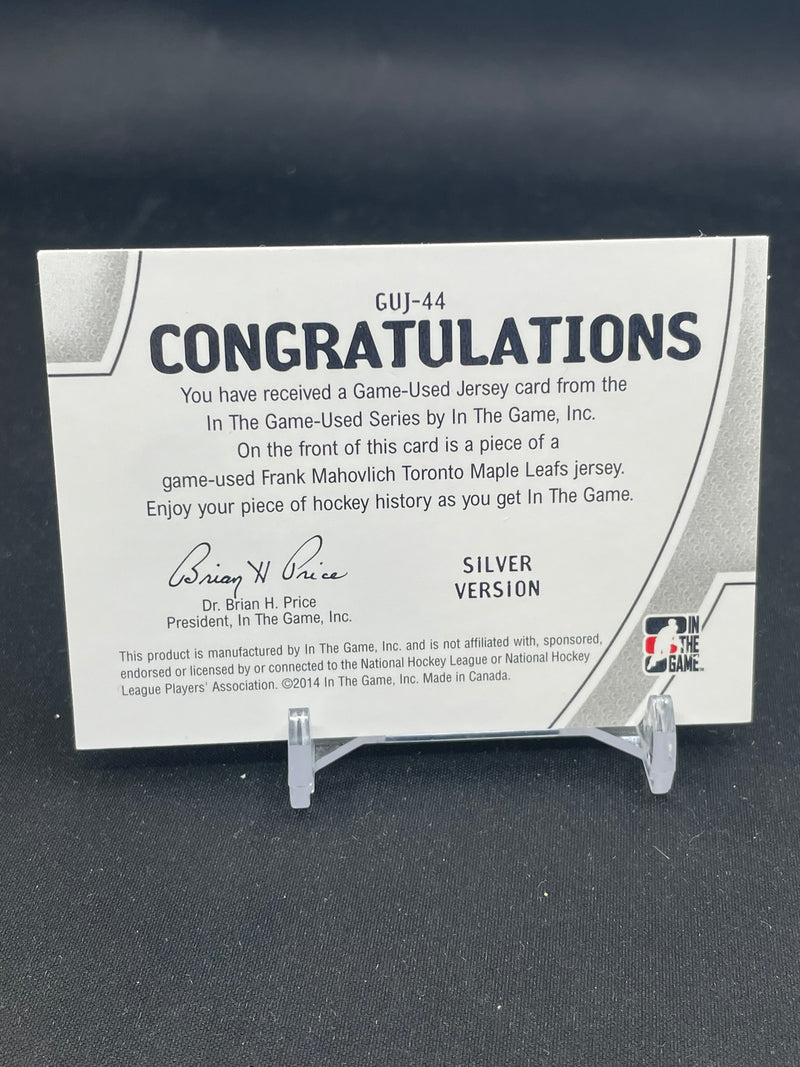 2014 IN THE GAME-USED - SILVER VERSION - F. MAHOVLICH -