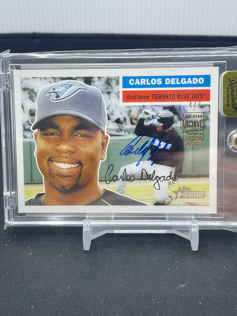 2016 TOPPS ARCHIVES SIGNATURE SERIES - C. DELGADO - #75 - #'D/6 - AUTOGRAPH