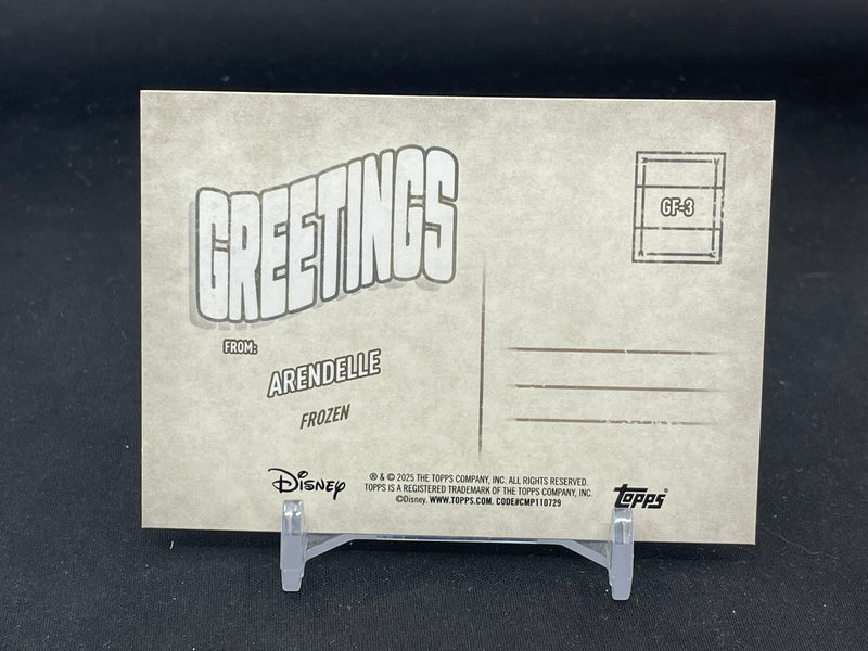 2025 TOPPS DISNEY WONDER - GREETINGS - FROM ARENDELLE -
