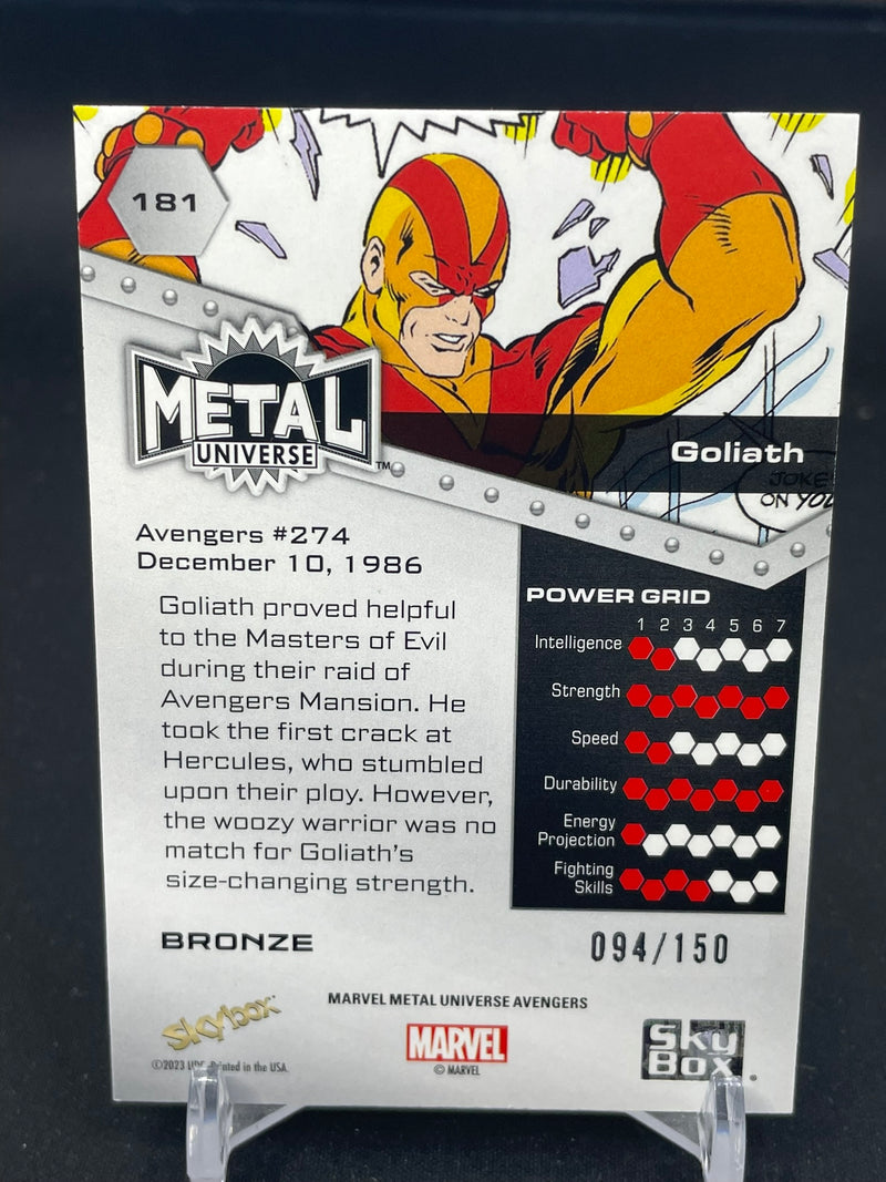 2024 UPPER DECK SKYBOX METAL UNIVERSE MARVEL - BRONZE - GOLIATH - #181 - #'D/150