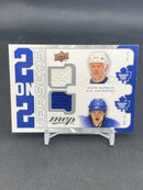 2008 UPPER DECK MVP - 2 ON 2 JERSEYS - M. SUNDIN / N. ANTROPOV / D. HEATLEY / J. SPEZZA -
