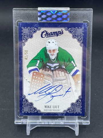 2023 UPPER DECK CLEAR CUT - CHAMP'S - M. LIUT - #C-ML - #'D/50 - AUTOGRAPH