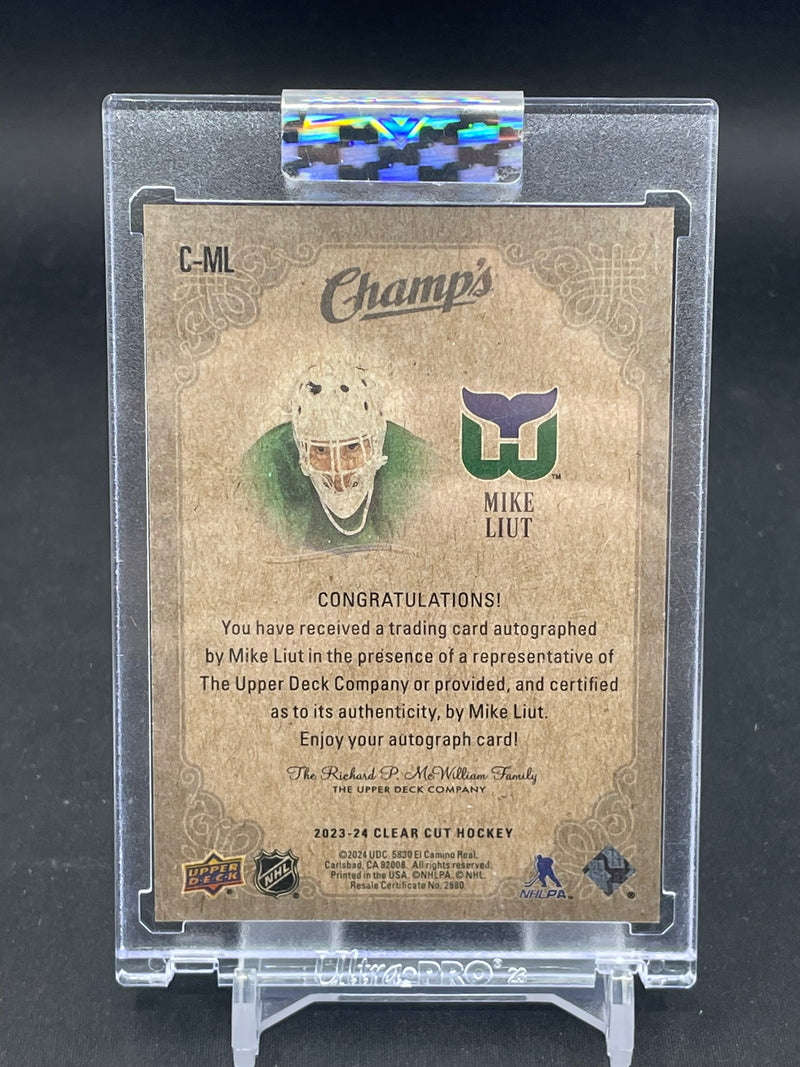 2023 UPPER DECK CLEAR CUT - CHAMP'S - M. LIUT - #C-ML - #'D/50 - AUTOGRAPH