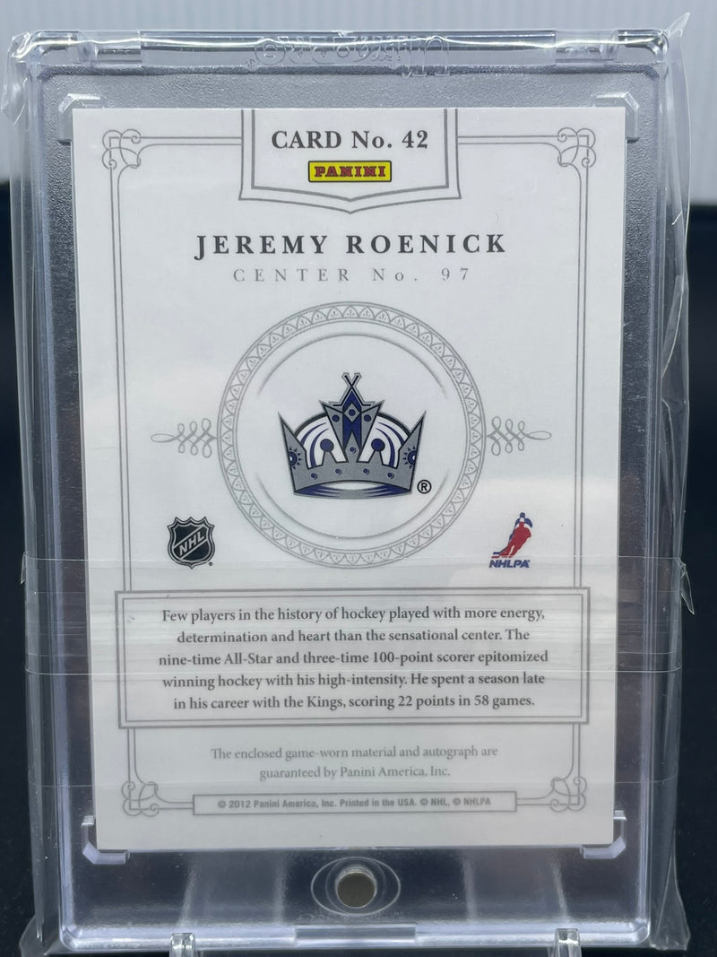 2011 PANINI DOMINION - J. ROENICK - #42 - #'D/60 - RELIC - AUTOGRAPH