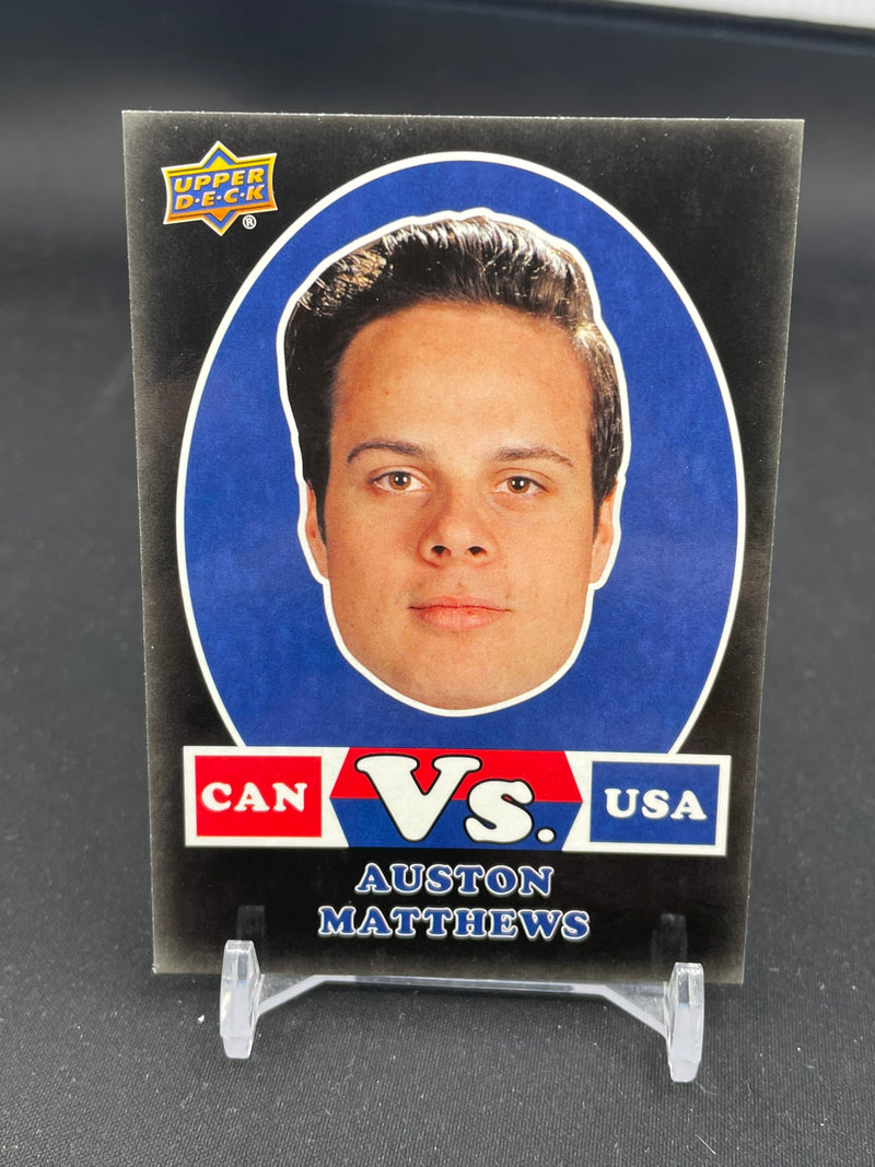2017 UPPER DECK TEAM CANADA - BLACK - CAN VS USA - A. MATTHEWS -