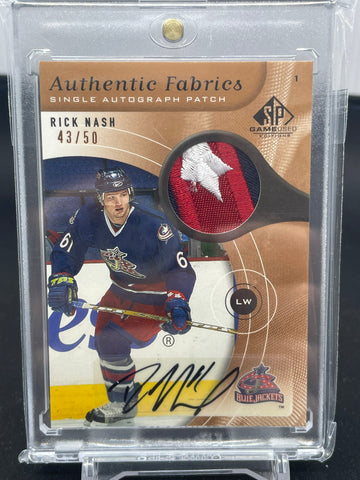 2006 UPPER DECK SP GAME-USED - AUTHENTIC FABRICS - R. NASH - #AAP-RN - #'D/50 - RELIC - AUTOGRAPH