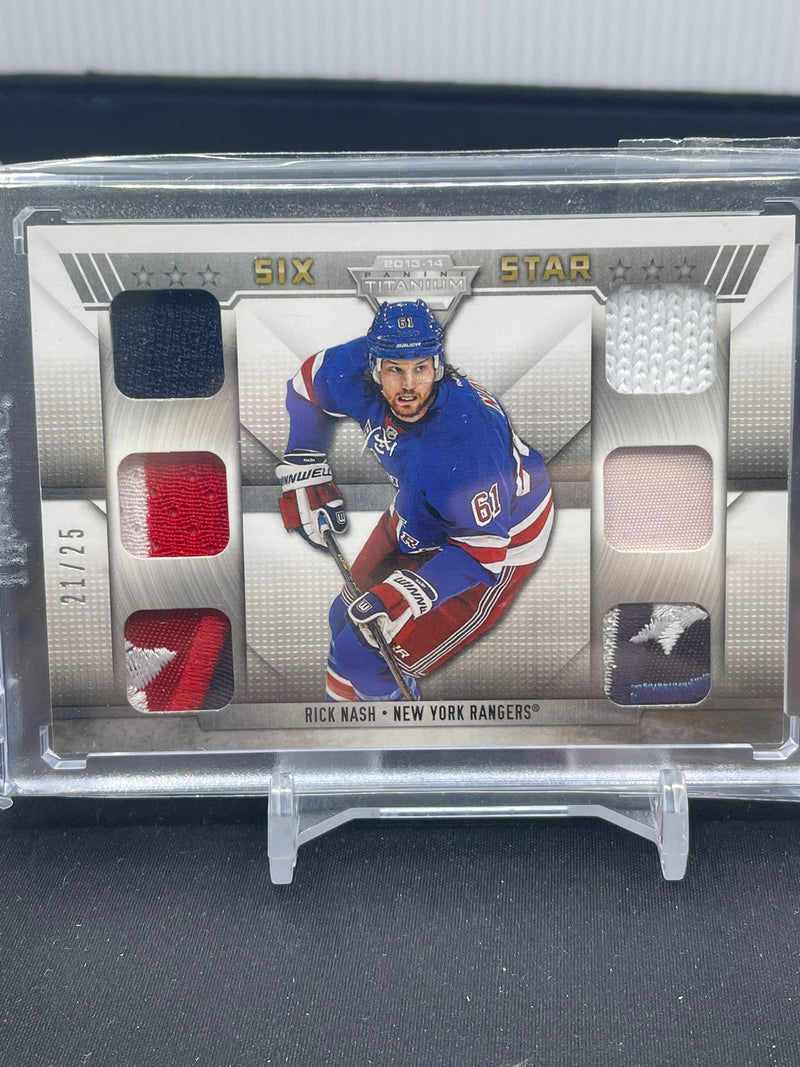 2013 PANINI TITANIUM - SIX STAR - R. NASH - #6S-RN - #'D/25 - 6X RELIC PIECES