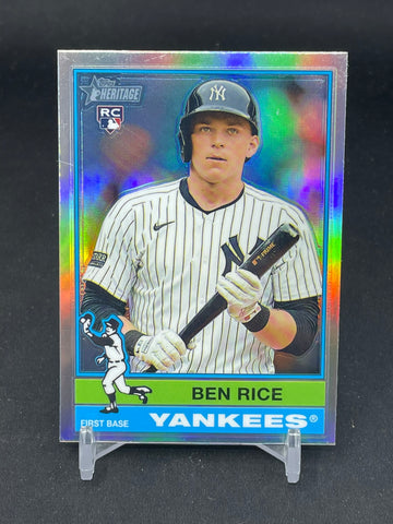 2025 TOPPS HERITAGE - REFRACTOR - B. RICE - #406 - RC
