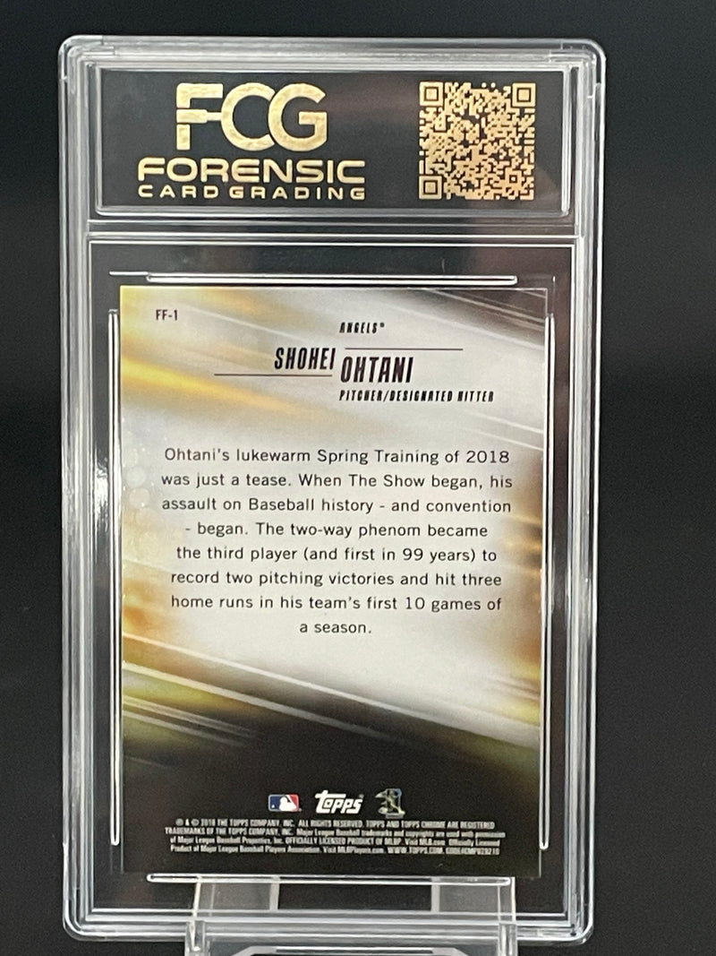 2018 TOPPS CHROME - FRESHMAN FLASH - REFRACTOR - S. OHTANI -