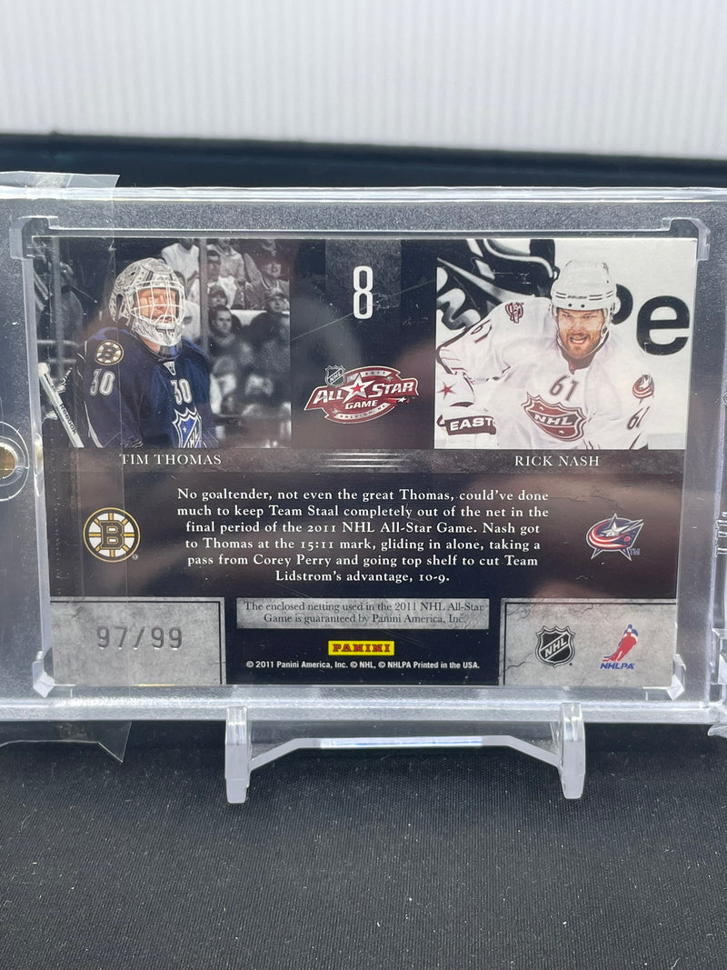 2011 PANINI LIMITED - NET PRESENCE - T. THOMAS / R. NASH - #8 - #'D/99 - NET CORD RELIC