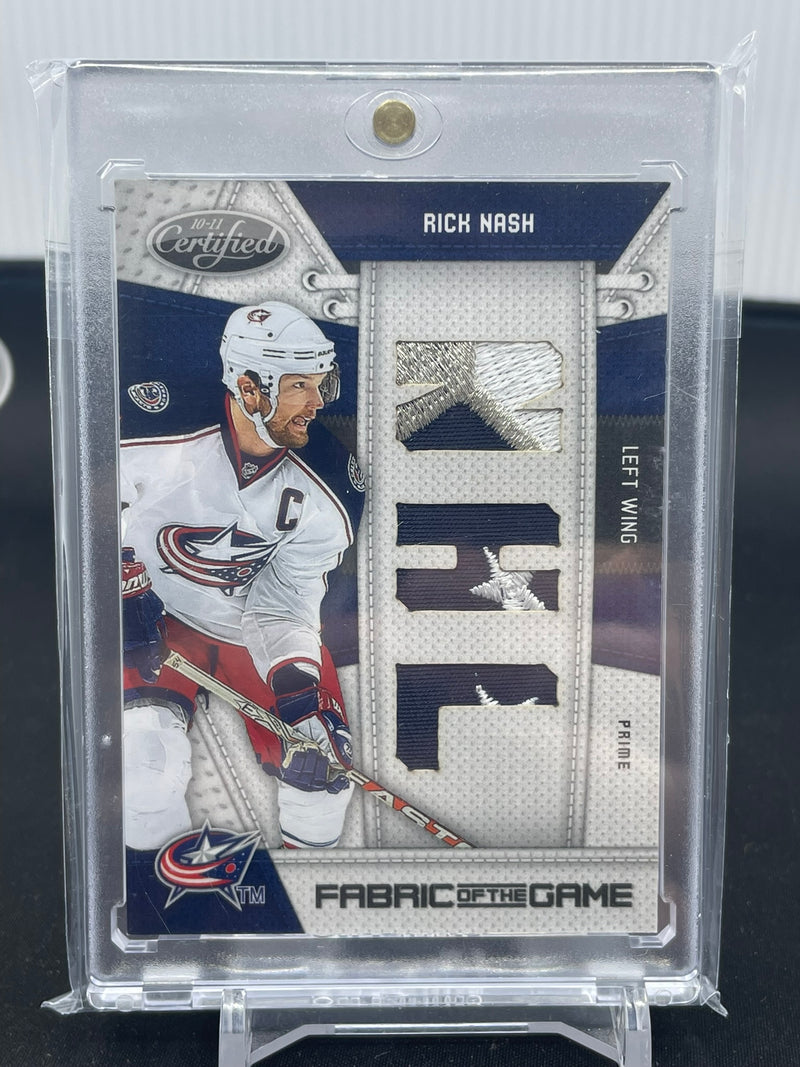 2010 PANINI CERTIFIED - FABRIC OF THE GAME - R. NASH - #RN - #'D/10 - RELIC