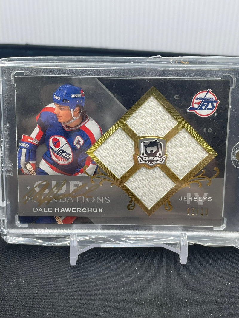2007 UPPER DECK THE CUP - CUP FOUNDATIONS - D. HAWERCHUK - #CF-DH - #'D/10 - QUAD RELIC - AUTOGRAPH