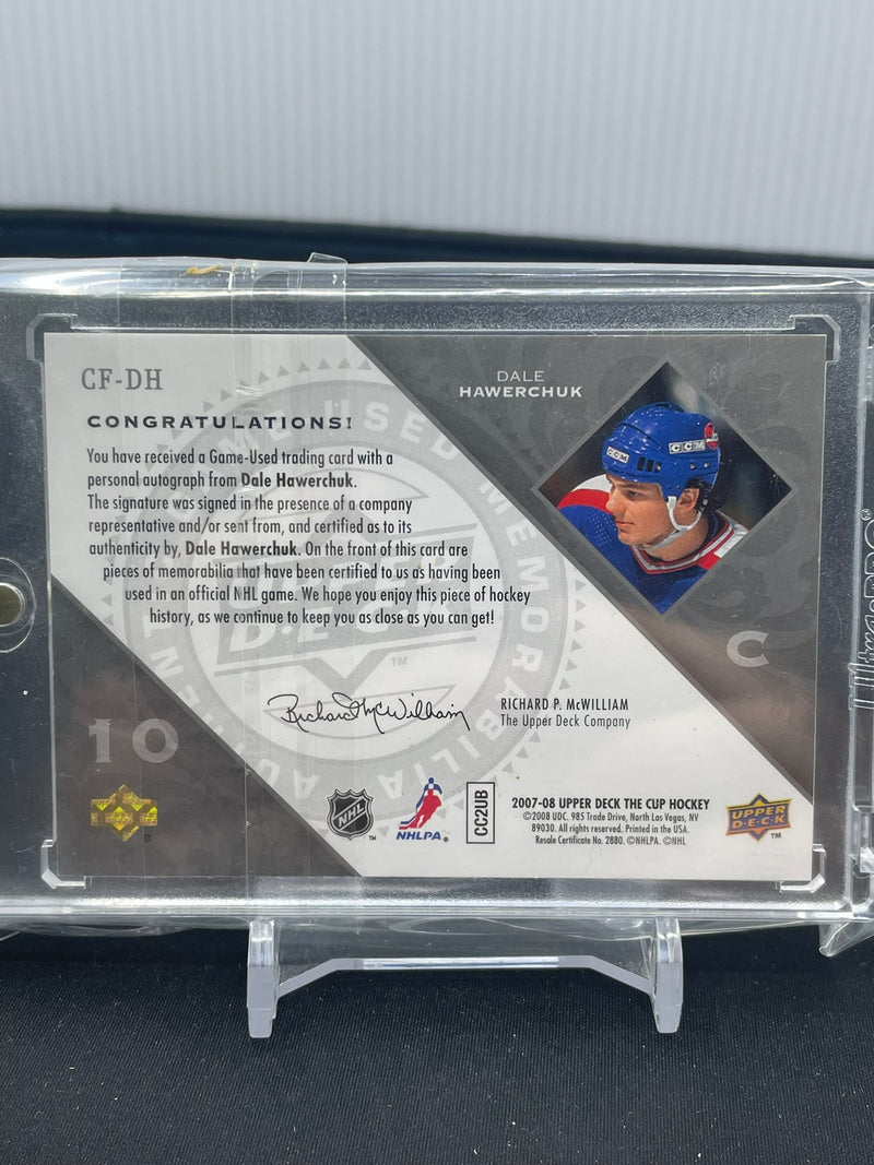 2007 UPPER DECK THE CUP - CUP FOUNDATIONS - D. HAWERCHUK - #CF-DH - #'D/10 - QUAD RELIC - AUTOGRAPH