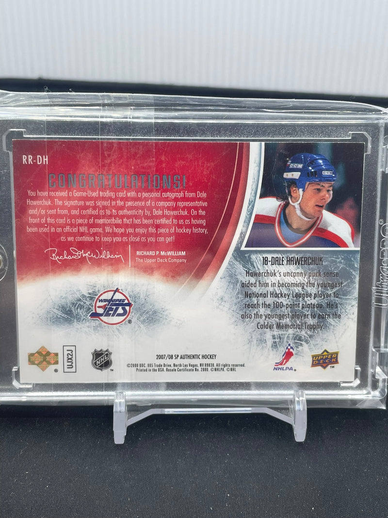 2007 UPPER DECK SP AUTHENTIC - ROOKIE REVIEW PATCH - D. HAWERCHUK - #RR-DH - #'D/100 - RELIC - AUTOGRAPH