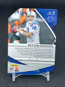 2019 PANINI SPECTRA - NEON BLUE PRIZM DIE-CUT - P. MANNING - #73 - #'D/50
