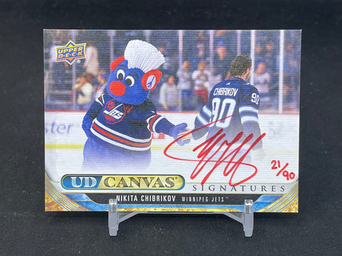 2024 UPPER DECK CLEAR CUT - UD CANVAS SIGNATURES - N. CHIBRIKOV - #CS-NC - #'C/90