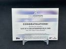 2022 TOPPS PRISTINE - SLICE OF A STAR - T. ANDERSON -