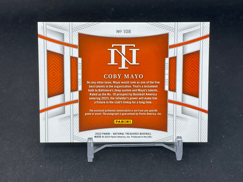2023 PANINI NATIONAL TREASURES - C. MAYO - #108 - #'D/99 - RELIC - AUTOGRAPH