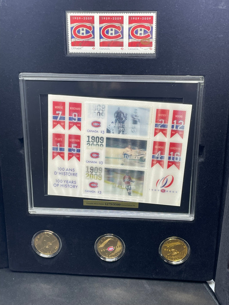 2009 CANADA POST MONTREAL CANADIANS 100TH ANNIVERSARY COLLECTOR SET