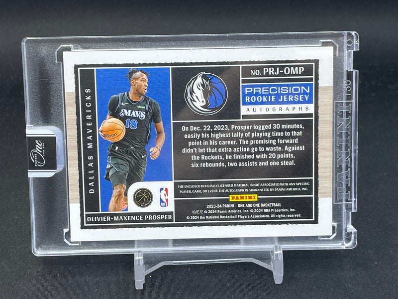2023 PANINI ONE AND ONE - PRECISION ROOKIE JERSEY AUTOGRAPHS - O. PROSPER - #PRJ-OMP - #'D/10 - RELIC - AUTOGRAPGH - RC