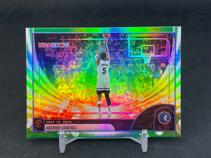 2025 TOPPS NBA HOOPS - GREEN - HIGHLIGHTS - A. EDWARDS -