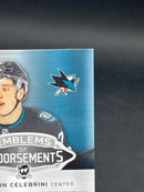 2024 UPPER DECK THE CUP - EMBLEMS OF ENDORSEMENTS - M. CELEBRINI - #EE-MC - #'D/15 - DUAL PATCH - AUTOGRAPH - RC