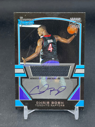 2003 BOWMAN - BOWMAN SIGNATURES - C. BOSH - #78 - #'D/1250 - RELIC - AUTOGRAPH