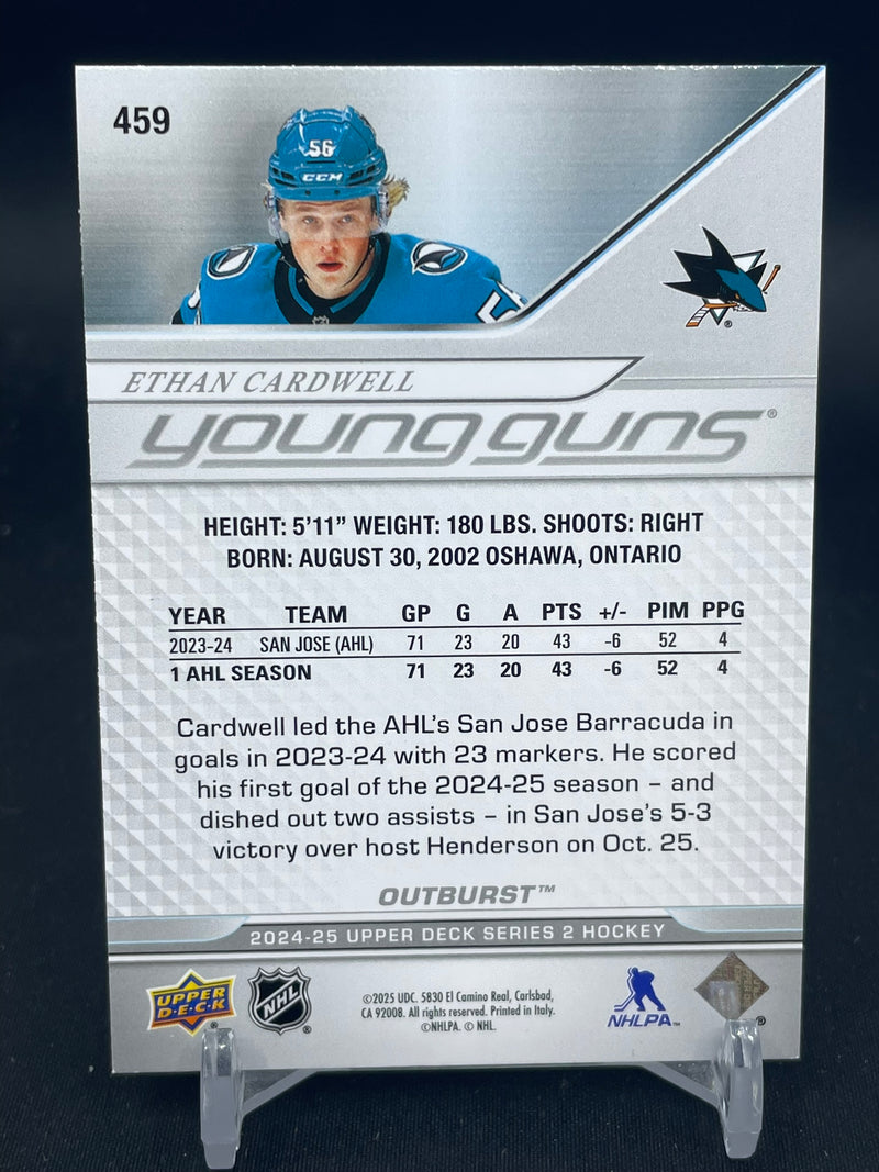 2024 UPPER DECK SERIES TWO - OUTBURST - YOUNG GUNS - E. CARDWELL -