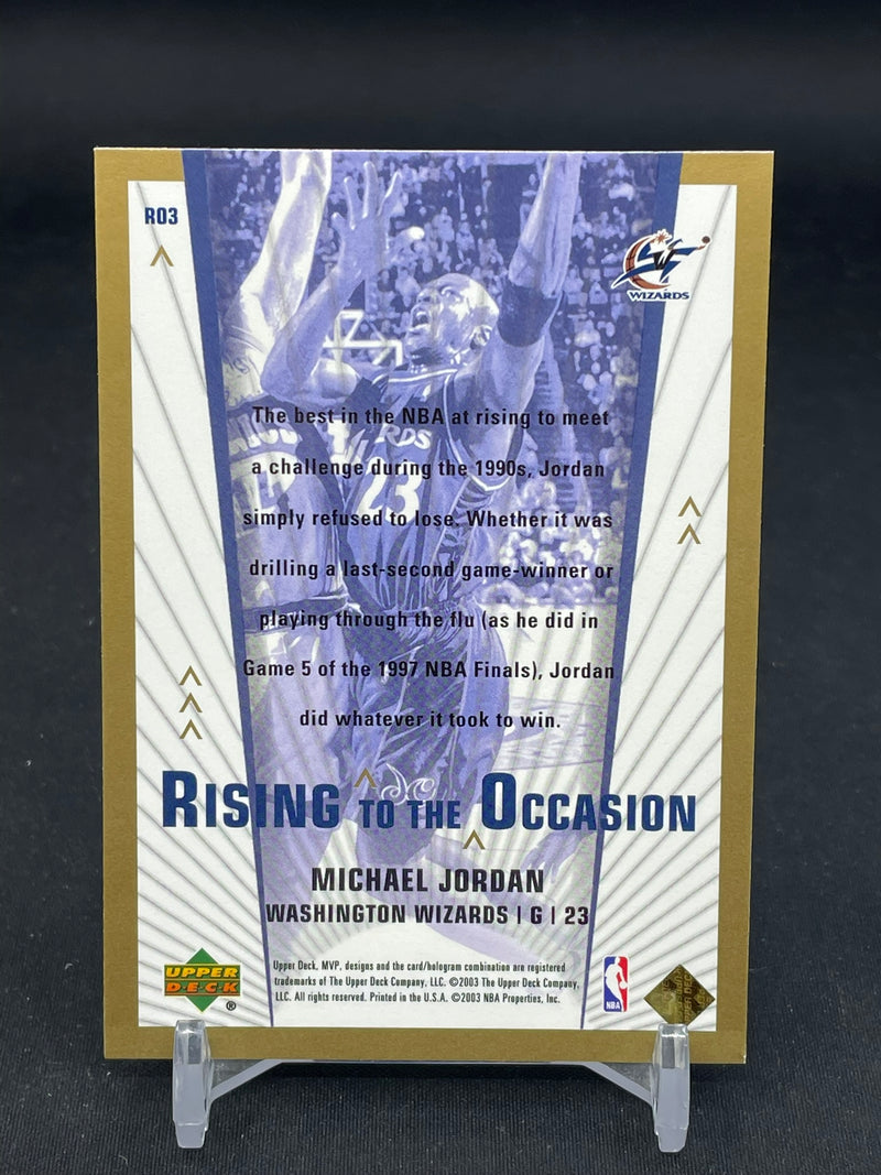 2003 UPPER DECK - RISING TO THE OCCASSION - M. JORDAN -