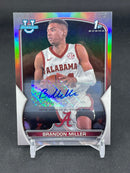 2023 TOPPS BOWMAN CHROME UNIVERSITY - 1ST BOWMAN - B. MILLER - #80 - #'D/499 - AUTOGRAPH