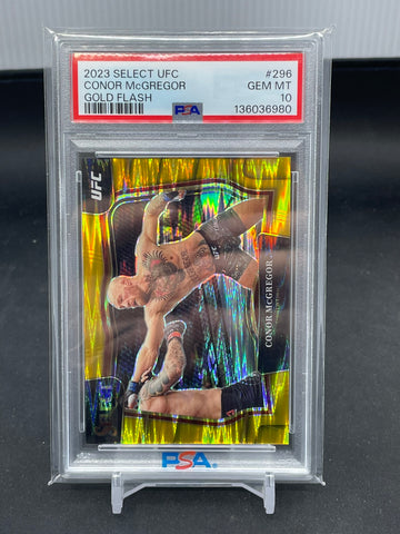 2023 PANINI SELECT - GOLD FLASH - C. MCGREGOR - #296 - #'D/10 - PSA 10