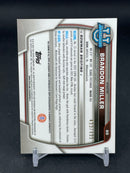 2023 TOPPS BOWMAN CHROME UNIVERSITY - 1ST BOWMAN - B. MILLER - #80 - #'D/499 - AUTOGRAPH