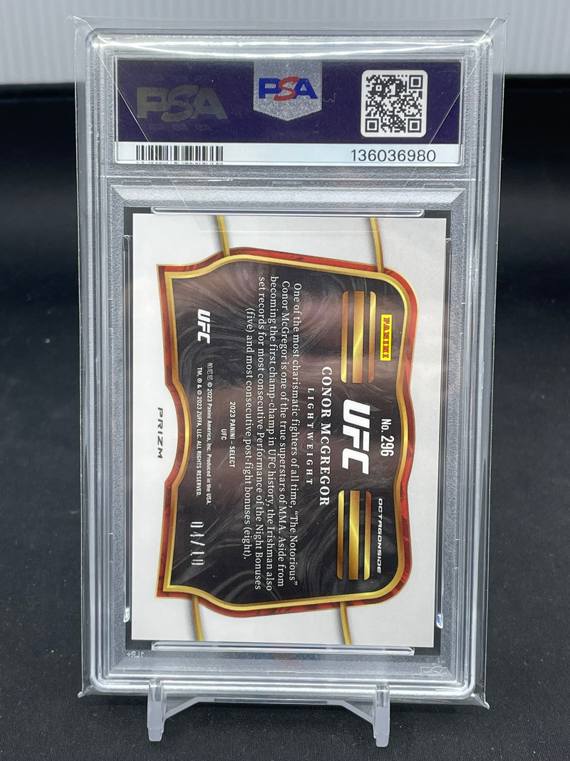 2023 PANINI SELECT - GOLD FLASH - C. MCGREGOR - #296 - #'D/10 - PSA 10