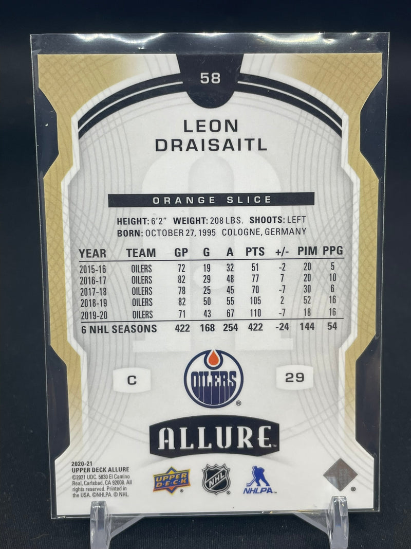 2020 UPPER DECK ALLURE - ORANGE SLICE - L. DRAISAITL -