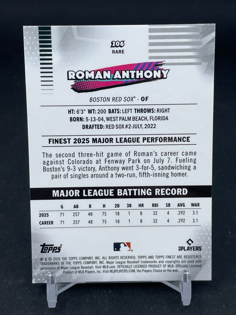 2026 TOPPS FINEST - MINI DIAMOND REFRACTOR - R. ANTHONY -