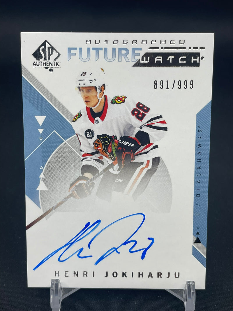 2018 UPPER DECK SP AUTHENTIC - FUTURE WATCH AUTO - H. JOKIHARJU - #193 - #'D/999 - AUTOGRAPH - RC